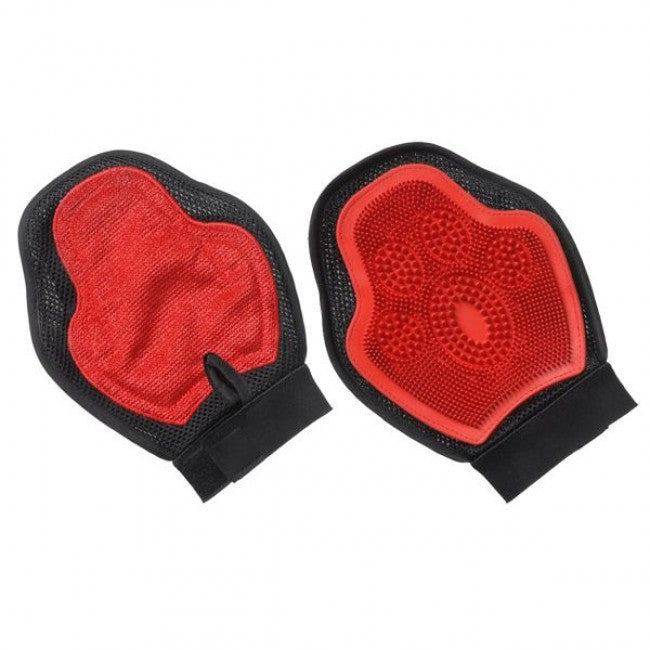 Tough 1 Scrub & Shed Mitt Red/Black