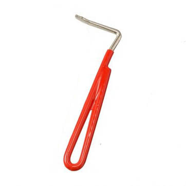 Tough-1 Hoof Pick/Vinyl Coated Handle - Red