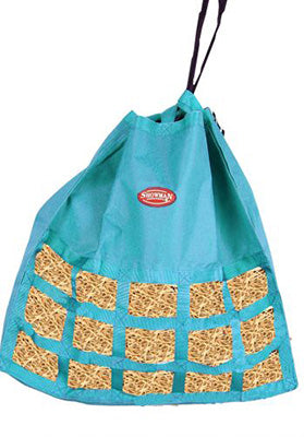 Showman Teal Slow Feed Hay Bag