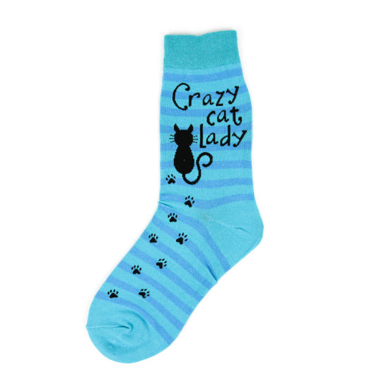 Foot Traffic Women's Crazy Cat Lady Socks