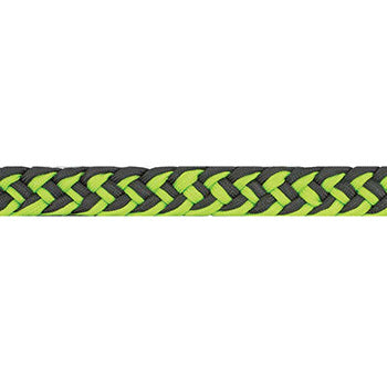 Partrade Lime and Black Braided Barrel Reins