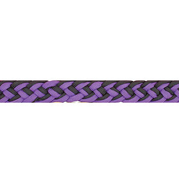 Partrade Purple and Black Braided Barrel Reins