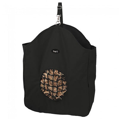 Tough-1 Black Hay Bag Tote with Poly Net