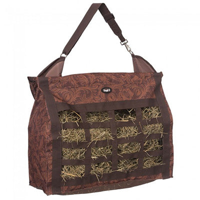 Tough 1 Brown Tooled Heavy Nylon Hay Bag