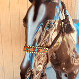 Brown Southwest Beaded Mule Tape Halter