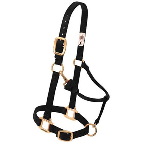 Weaver Black Adjustable Chin and Throat Snap Halter