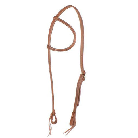 Shiloh Light Brown Leather One Ear Headstall