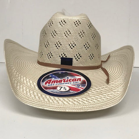 American Straw Hat with Diamond Vent