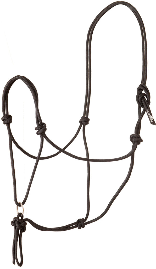 No-Twist Rope Halter - Black