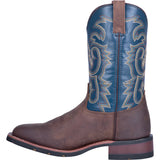Laredo Brown with Blue Top Square Toe Boot