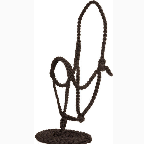 Mustang Black Plaited Halter