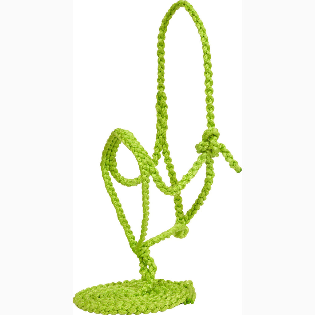 Mustang Lime Green Poly Plaited Halter