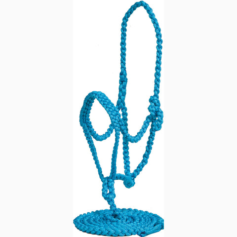 Mustang Turquoise Poly Plaited Halter