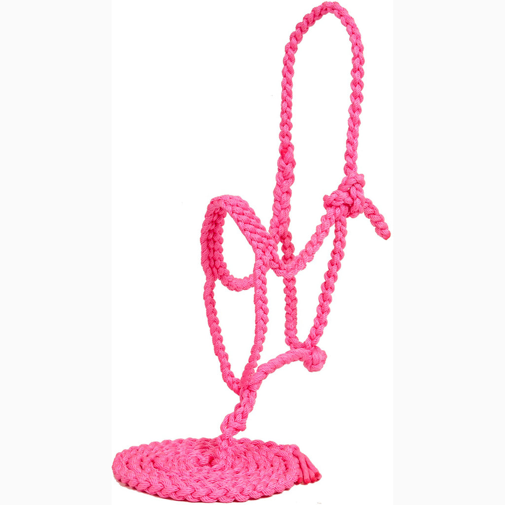 Mustang Pink Poly Plaited Halter
