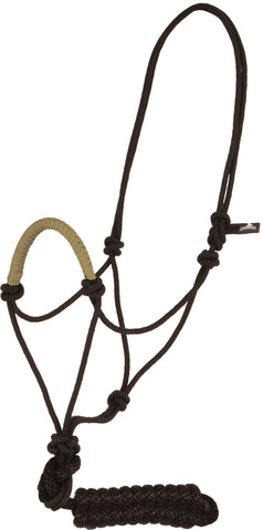 Solid Nose Rope Halter - Tan