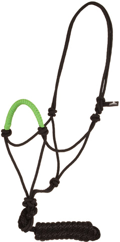 Solid Nose Rope Halter - Lime