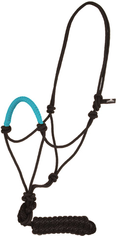 Solid Nose Rope Halter - Turquoise