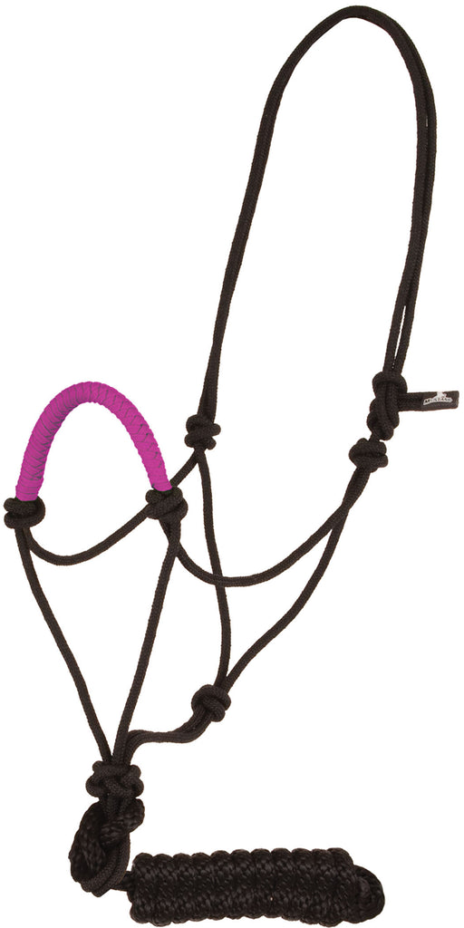 Solid Nose Rope Halter - Pink