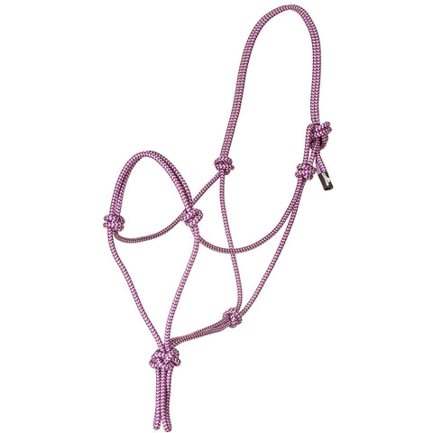 Purple and Silver Premium Nylon Rope Halter