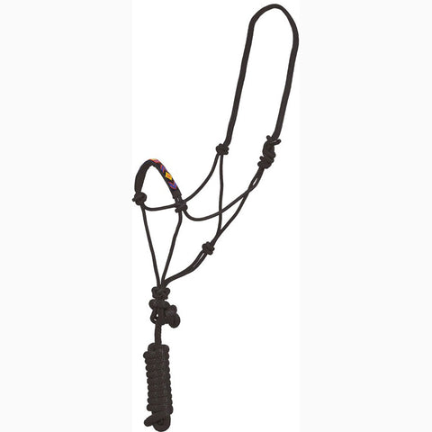 Mustang Black Beaded Overlay Halter 