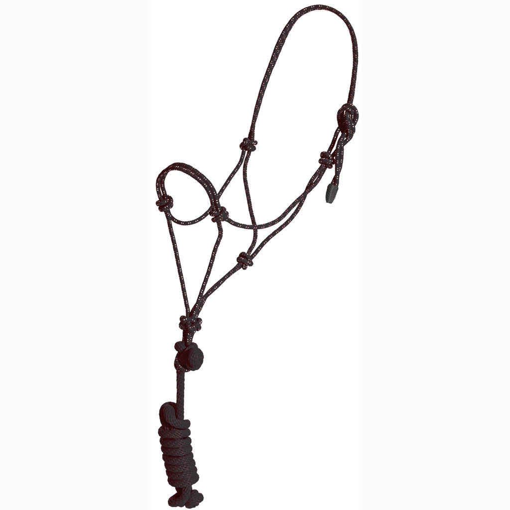 Mustang Black Colt Rope Halter 