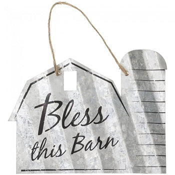 Metal Bless This Barn Sign