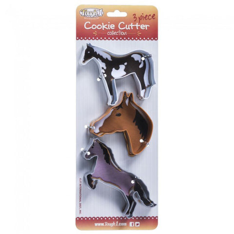 3 Piece Horse Cookie Cutter