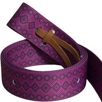 Raspberry Snake Print Nylon Tie Strap