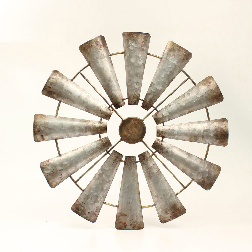 Metal Wind Mill Wall Hanging