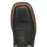 Laredo Men's Isaac Black Embroidered Leather Boots