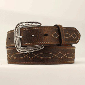 Ariat Men's Brown Boot Stitch Belt