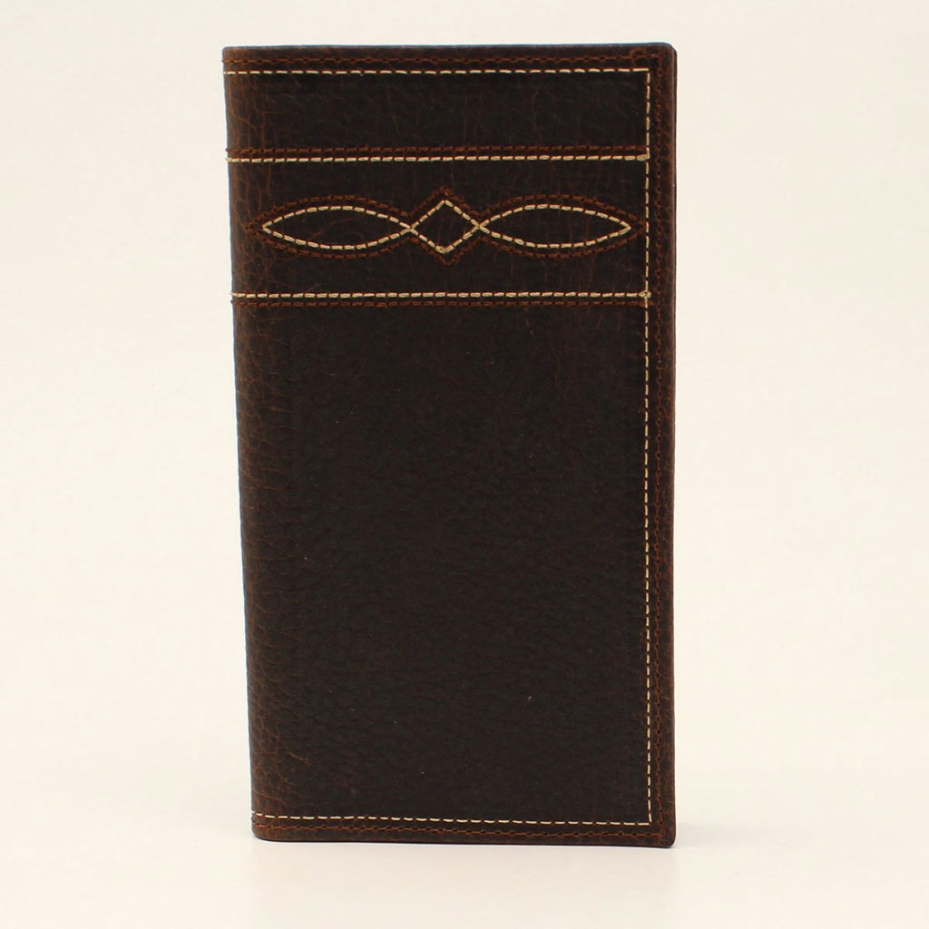 Ariat Men's Boot Stitch Wallet/Checkbook Cover