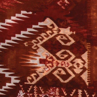 Brown and White Aztec Wild Rag