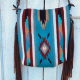 American Darling Aztec Blanket Fringe Cross Body