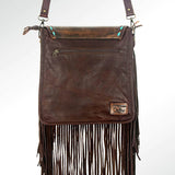 American Darling Cactus Tooled with Fringe Purse