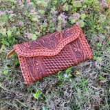 American Darling Tooled and Laced Wallet