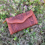 American Darling Tooled and Laced Wallet