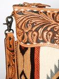 American Darling Aztec Blanket Tooled Purse