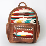 American Darling Leather Aztec Blanket Back Pack