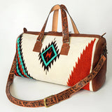 American Darling White Rustic Aztec Duffel Bag