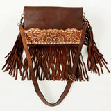American Darling Floral Leather Fringe Bag