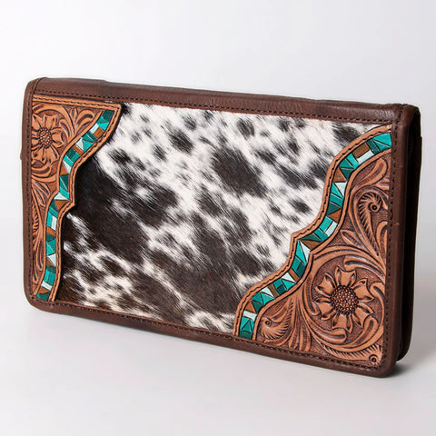 American Darling Cowhide Tooled Jewelry Travel Case