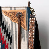 American Darling Conceal Carry Gray/Red Aztec Fringe Bag