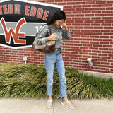 American Darling Leopard Tooled Large Bag