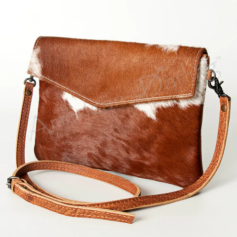 American Darling Tan/White Snap Clutch