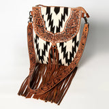 American Darling Conceal Carry Black & White Aztec Fringe Purse