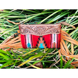 American Darling Red Tooled Clutch