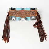 American Darling Turquoise Fringe Clutch