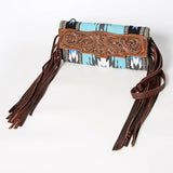 American Darling Turquoise Fringe Clutch
