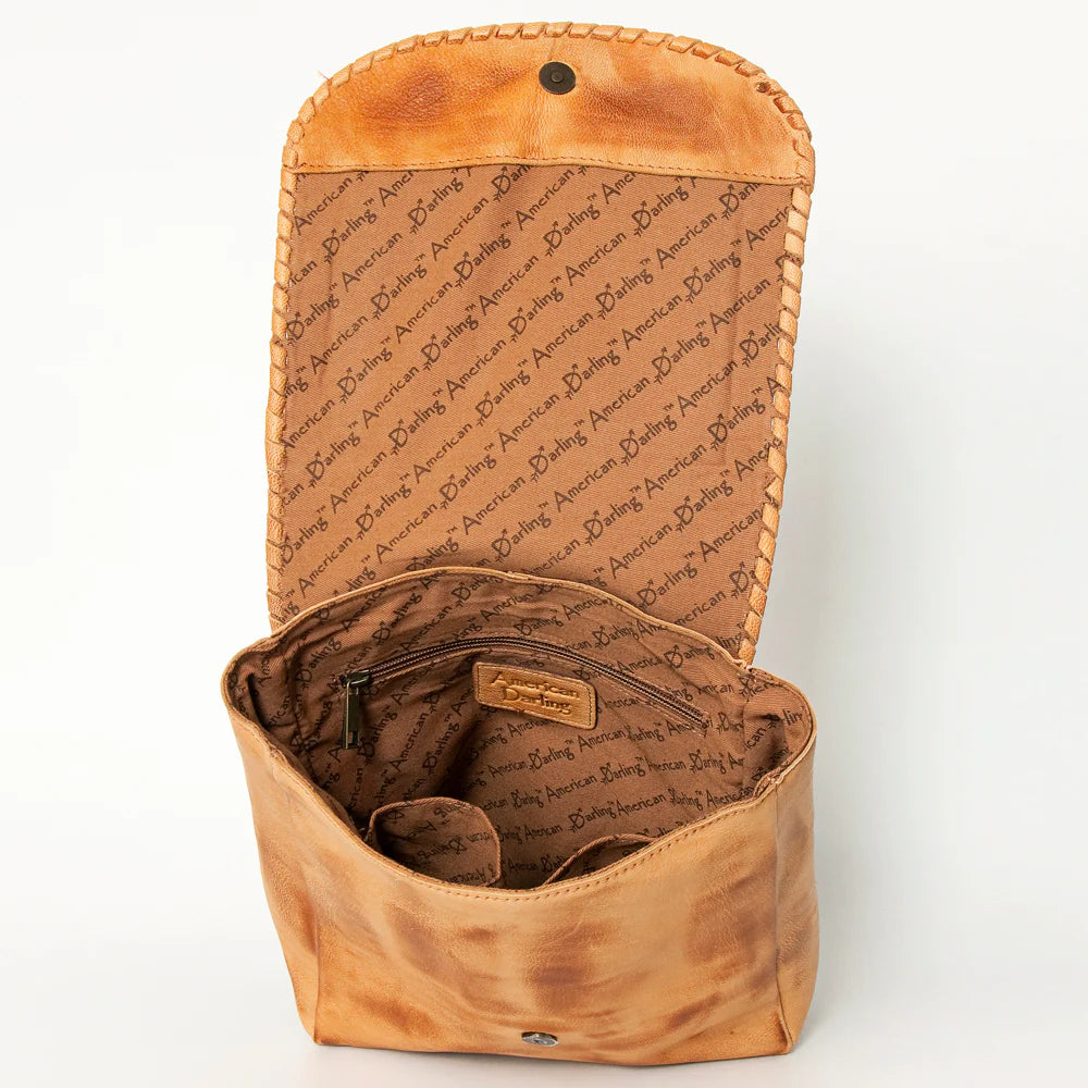 buckskin leather backpack American Darling Buckskin Backpack